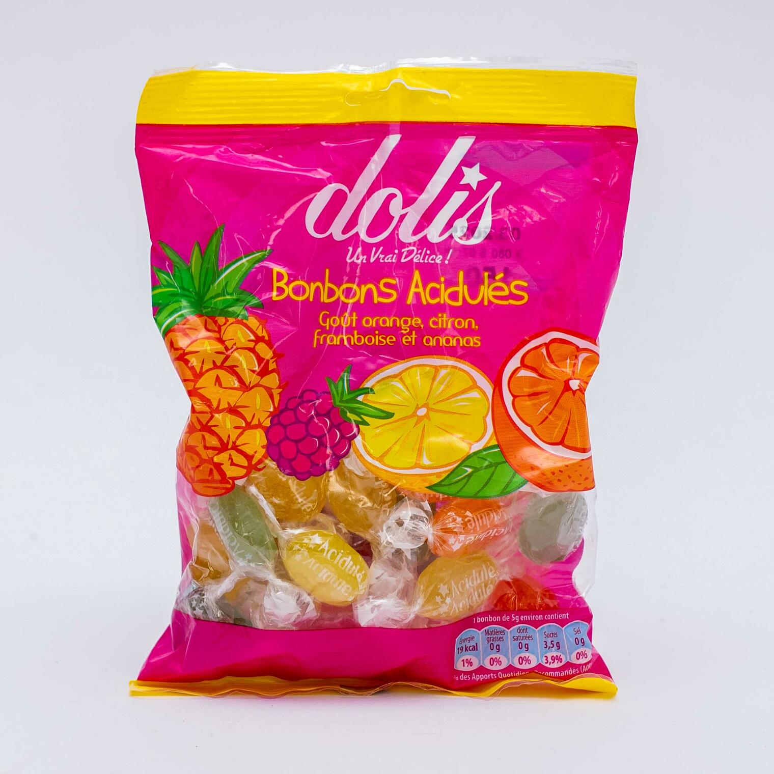 Bon Bons Rouges Durs Acidulés BONBONS ACIDULES DOLIS 150G | Comercoo