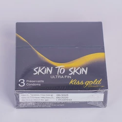 PRESERVATIF KISS GOLD SKIN TO SKIN X3